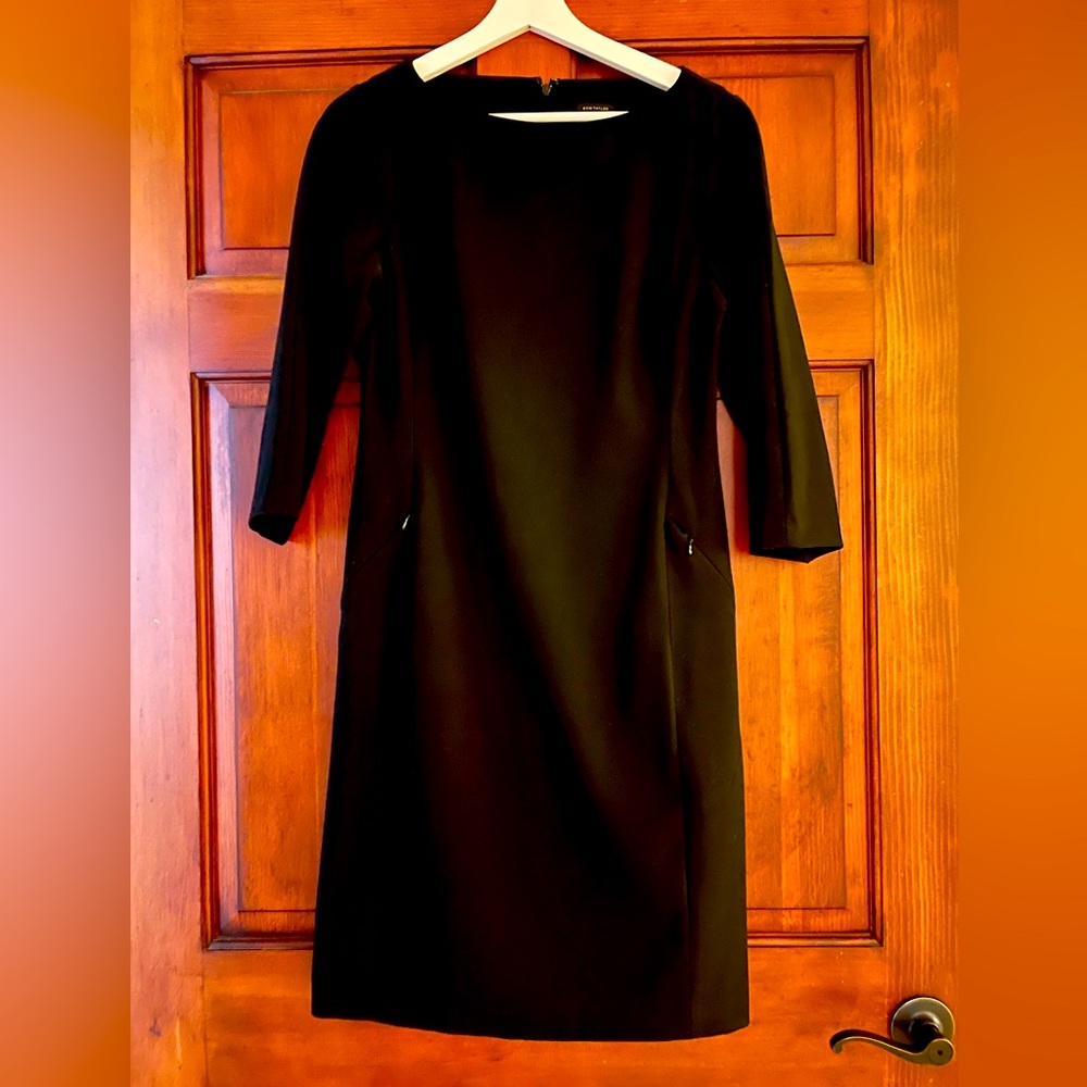 Ann Taylor Black Work Dress Size 2